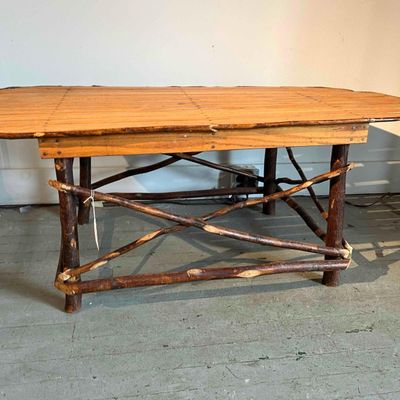 Sale Photo Thumbnail #362: Adirondack Style Slatted Coffee Table