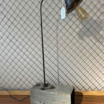Sale Photo Thumbnail #301: Industrial Wood & Metal Table Lamp