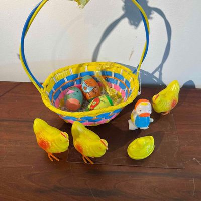 Sale Photo Thumbnail #452: Easter Novelty Toys & Woven Basket