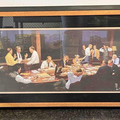Sale Photo Thumbnail #197: Panoramic Boardroom Offset Lithograph