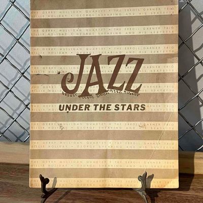 Sale Photo Thumbnail #363: Program Pub Jazz Program & Easel c.1957