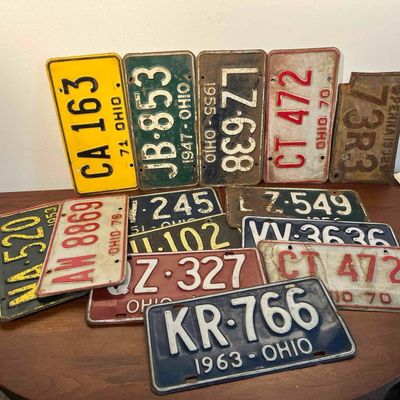 Sale Photo Thumbnail #534: Ohio & Pennsylvania License Plates