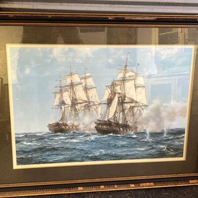 Sale Photo Thumbnail #57: Dawson, Java & Constitution, Lithograph