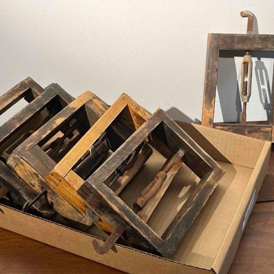Sale Photo Thumbnail #475: Set 6 Wood Bedstead Turnbuckles