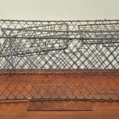 Sale Photo Thumbnail #324: Industrial Wrought Iron Wire Basket