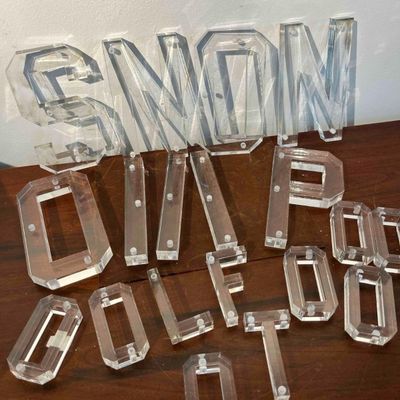 Sale Photo Thumbnail #584: 18 Dimensional Acrylic Sign Letters