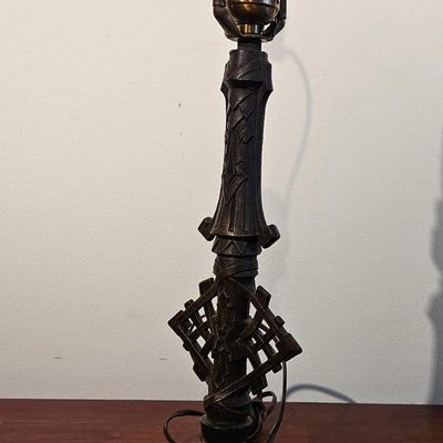 Sale Photo Thumbnail #311: Art Deco Cast Metal Table Lamp Base