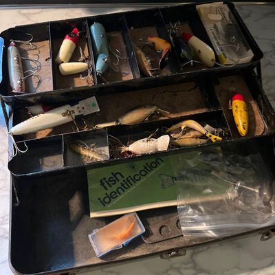 Sale Photo Thumbnail #649: Heddon & Fred Arbogast Lures & Box
