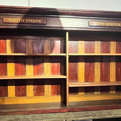 Sale Photo Thumbnail #559: Late Victorian 2-Bay Apothecary Cabinet