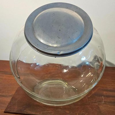 Sale Photo Thumbnail #253: Bellaire Glass Spherical Counter Jar