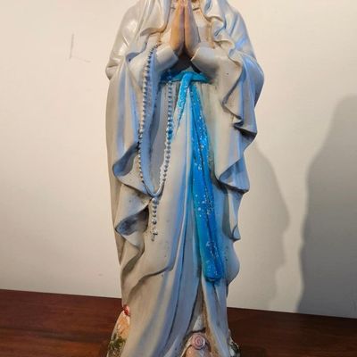 Sale Photo Thumbnail #237: Our Lady of Lourdes Ceramic Statue