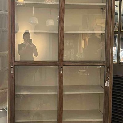 Sale Photo Thumbnail #298: Oak Wood Display Cabinet, Sliding Doors
