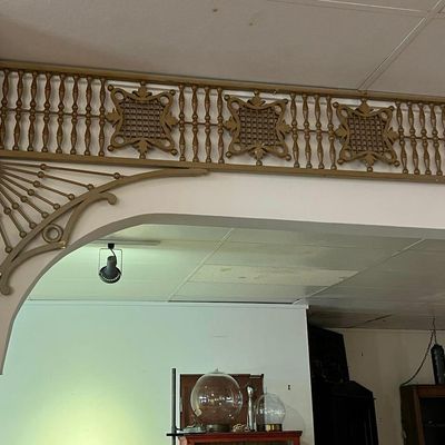 Sale Photo Thumbnail #313: Eastlake Painted Wood Frieze & Spandrel Fretwork