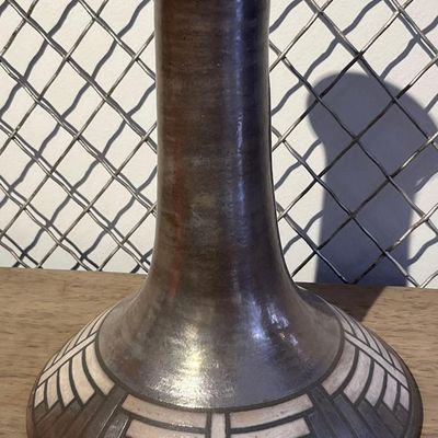 Sale Photo Thumbnail #24: Studio Pottery Luster Trumpet Vase