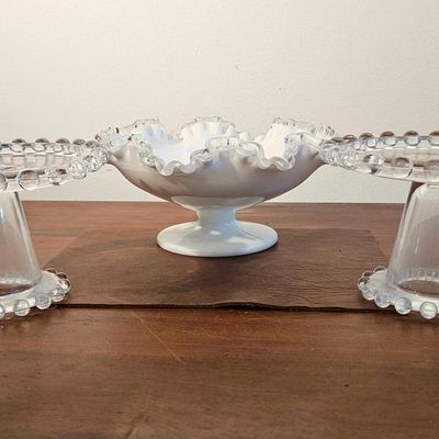 Sale Photo Thumbnail #326: Fenton Silver Crest & Imperial Stands