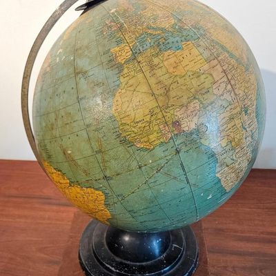 Sale Photo Thumbnail #308: Cram's Terrestrial Globe w/ Meridian