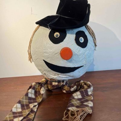 Sale Photo Thumbnail #448: Handcrafted Scarecrow Head, Hat & Scarf