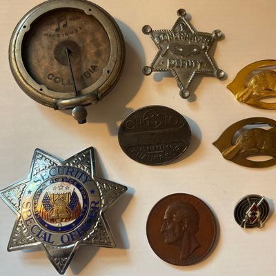 Sale Photo Thumbnail #416: Columbia Reproducer, Badges & Medals