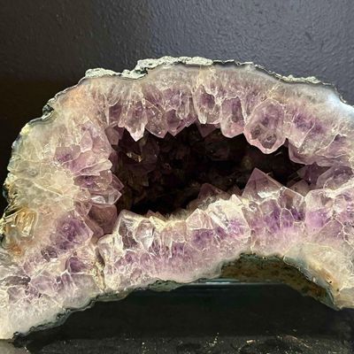 Sale Photo Thumbnail #117: Amethyst Geode Section w/ Polished Face