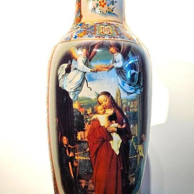 Sale Photo Thumbnail #307: K.O.K China Porc. Madonna & Child Vase