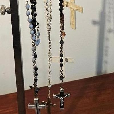 Sale Photo Thumbnail #367: Set 5 Catholic Rosary Necklaces