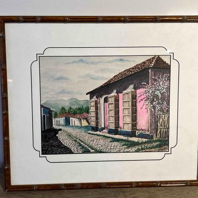 Sale Photo Thumbnail #77: R Villaseca D, Lat Am Street Scene, W/P