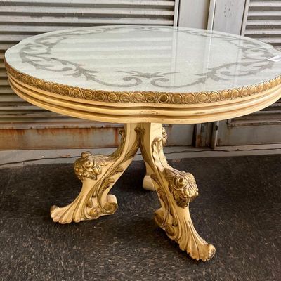Sale Photo Thumbnail #47: Rococo Revival Pedestal Center Table