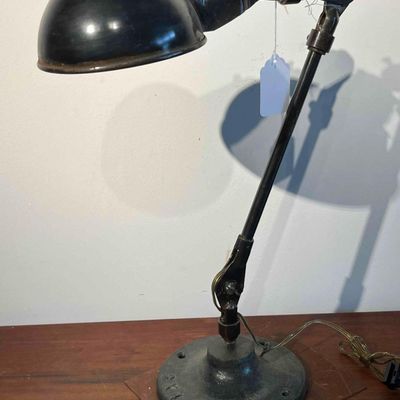 Sale Photo Thumbnail #572: Articulated Task Lamp w/ Cast Iron Base