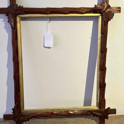Sale Photo Thumbnail #179: Tramp Art Notch Carved Wood Frame