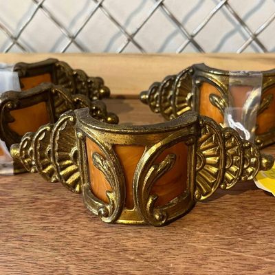 Sale Photo Thumbnail #332: Trio Art Deco Bakelite Waterfall Pulls
