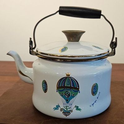 Sale Photo Thumbnail #244: Georges Briard Enamel Balloon Kettle