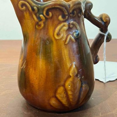 Sale Photo Thumbnail #289: Relief Molded Earthenware Pitcher