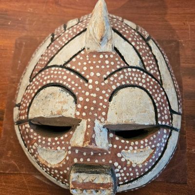 Sale Photo Thumbnail #387: West African Wood Owl Spirit Mask
