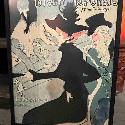 Sale Photo Thumbnail #731: Framed Divan Japonais Color Poster