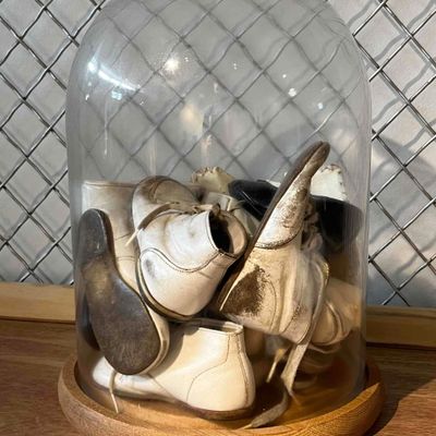 Sale Photo Thumbnail #357: Child/Infant Footwear, Glass Cloche