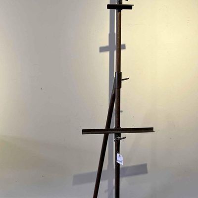 Sale Photo Thumbnail #171: Industrial Metal Tripod Floor Easel