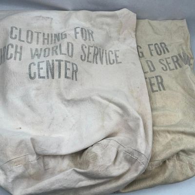 Sale Photo Thumbnail #680: Pair Church World Service Donation Bags