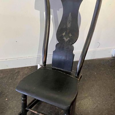 Sale Photo Thumbnail #112: Mid-19th C. Amer. Painted Boston Rocker