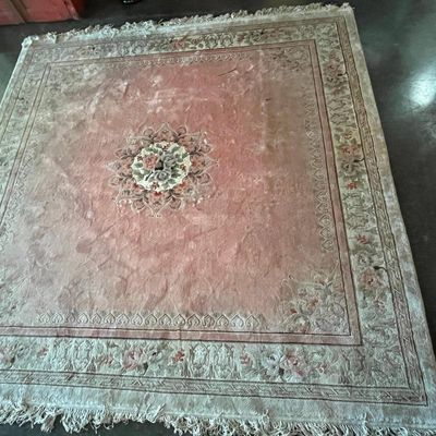 Sale Photo Thumbnail #184: Chinese Art Deco Wool Rug w/ Medallion