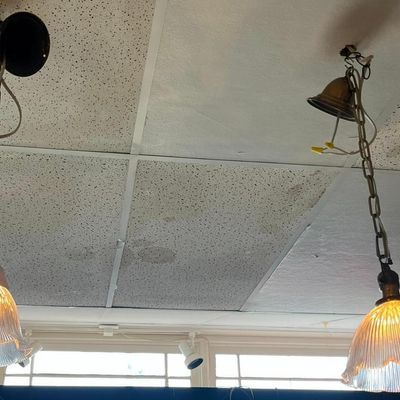 Sale Photo Thumbnail #529: Pair General Electric Prismatic Lights
