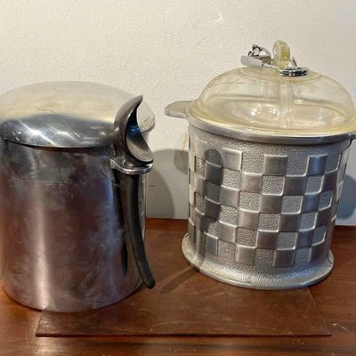 Sale Photo Thumbnail #497: 2 Mid-C. Aluminum Ice Buckets w/ Tools
