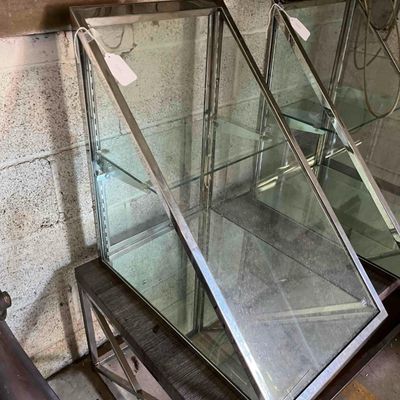 Sale Photo Thumbnail #611: Chrome & Glass Slanted Front Cases