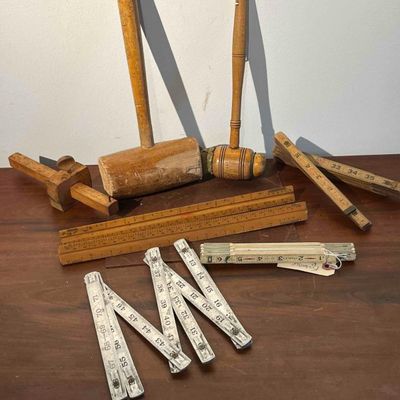 Sale Photo Thumbnail #486: Stanley & Craftsman Wood Tools & Rules