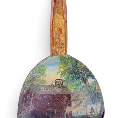 Lancaster Midcentury Painted Butter Paddle w/ Hook