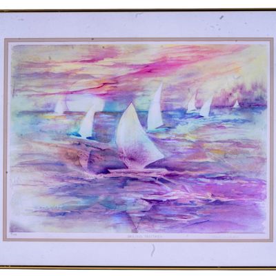 Sailing Fantasy Print- Marlien Wakeford (Am 20thC)