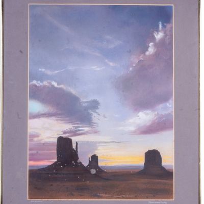 Monument Valley Original Pastel by Roy Schmid