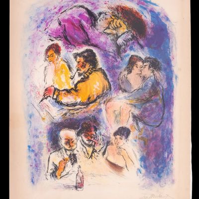 Signed Ira Moskowitz "Romance & Alcohol Dancing"