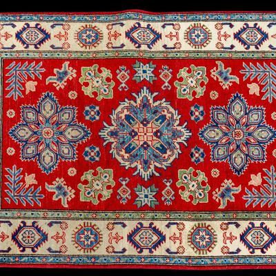 Hand-Knotted Floral Area Rug