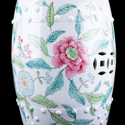 Chinese Famille Rose Porcelain Garden Seat