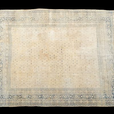 Large Hand-Knotted Turkish Rug